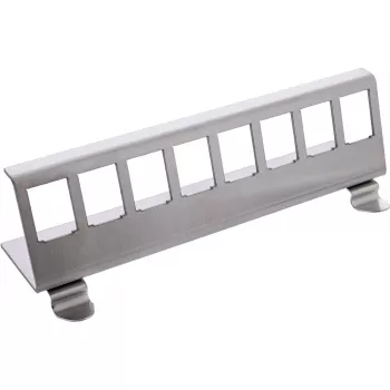 InLine 76203H Metall-Keystone-Schnappbefestigung für Hutschienenmontage, 8-Port