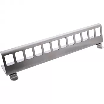 InLine 76203I Metal Keystone Schnappbefestigung für DIN-Schiene, 12-Port