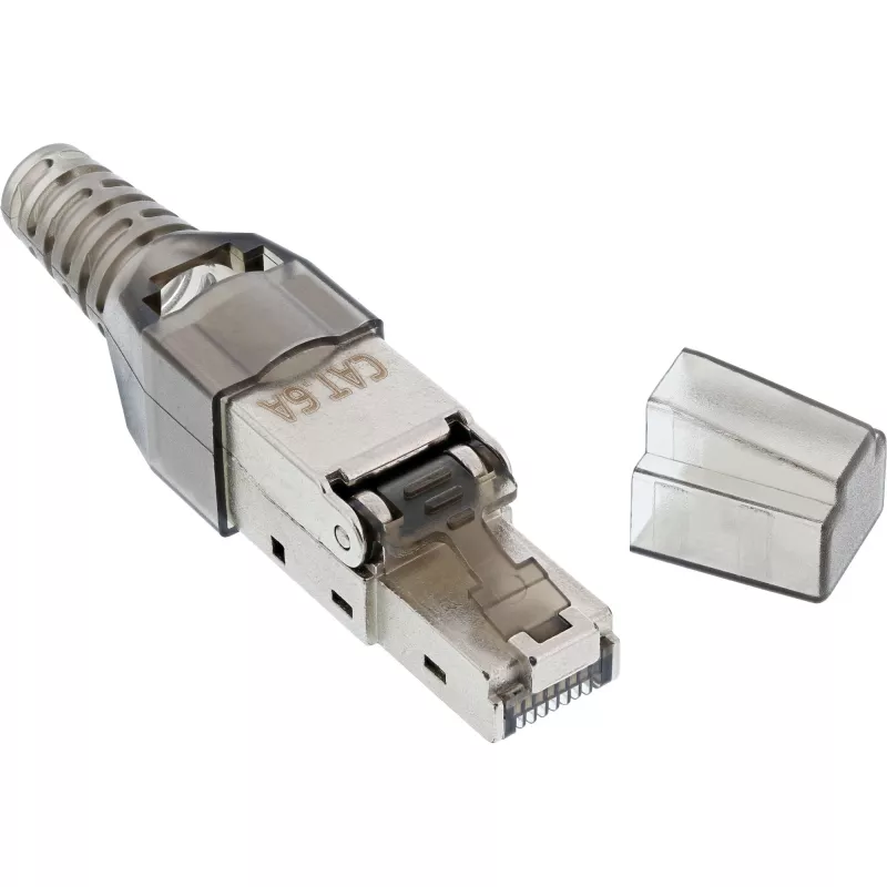 InLine RJ45-Stecker Cat.6A 500MHz feldkonfektionierbar geschirmt 76204A