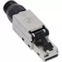 InLine RJ45-Stecker Cat.6A 500MHz, feldkonfektionierbar, geschirmt, mit Schraubkappe