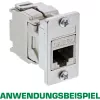 InLine Keystone SNAP-In Modulhalter, einzeln, Metall, für flache Oberflächen
