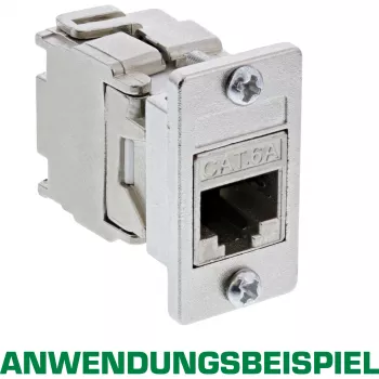 InLine Keystone SNAP-In Modulhalter, einzeln, Metall, für flache Oberflächen