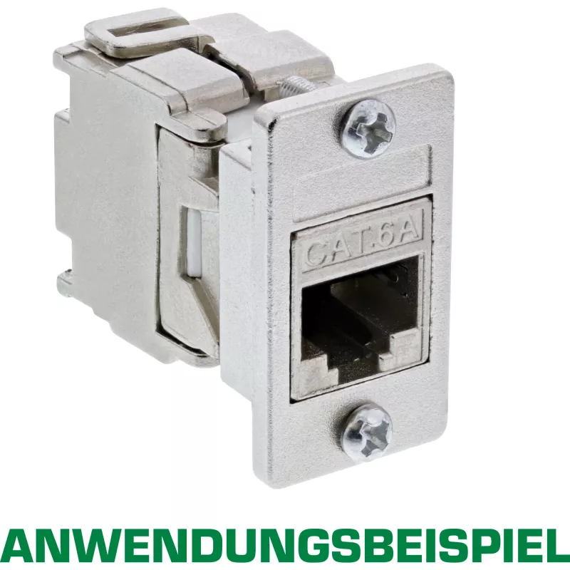 InLine Keystone SNAP-In Modulhalter, einzeln, Metall, für flache Oberflächen