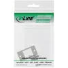 InLine Keystone SNAP-In Modulhalter, einzeln, Metall, für flache Oberflächen