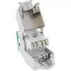 InLine Keystone RJ45-Buchse, geschirmt, Cat.6A, grün 8er-Pack