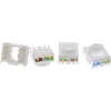 InLine Keystone RJ45-Buchse, geschirmt, Cat.6A, rot, 8er-Pack