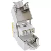InLine Keystone RJ45-Buchse, geschirmt, Cat.6A, gelb, 8er-Pack