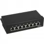 InLine Patch Panel Cat.6 8 Port Desktop schwarz RAL9005