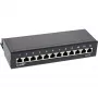 InLine Patch Panel Cat.6 12 Ports Tisch-/Wandmontage schwarz RAL9005