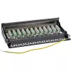 InLine Patch Panel Cat.6 12 Ports Tisch-/Wandmontage schwarz RAL9005