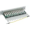 InLine 10 Zoll Cat.6 Patchpanel 12 Ports 1U lichtgrau RAL7035