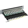 InLine Patch Panel 10 Zoll Cat.6 12 Port 1U schwarz RAL9005