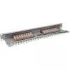 InLine Patch Panel Cat.6 16 Port 19 Zoll 1HE hellgrau RAL7035