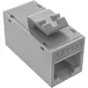 InLine Keystone RJ45-Buchse, ungeschirmt, Cat.6A, 8er-Pack, grau