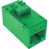 InLine Keystone RJ45-Buchse, ungeschirmt, Cat.6A, 8er-Pack, grün