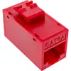 InLine Keystone RJ45-Buchse, ungeschirmt, Cat.6A, 8er-Pack, rot