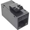 InLine Keystone RJ45-Buchse, ungeschirmt, Cat.6A, 8er-Pack, schwarz