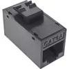 InLine Keystone RJ45-Buchse, ungeschirmt, Cat.6A, 8er-Pack, schwarz
