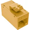 InLine Keystone RJ45-Buchse, ungeschirmt, Cat.6A, 8er-Pack, gelb