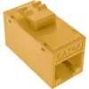 InLine Keystone RJ45-Buchse, ungeschirmt, Cat.6A, 8er-Pack, gelb