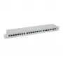 InLine Patch Panel Cat.6 24 Port 19 Zoll 1HE lichtgrau RAL7035
