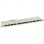 InLine Patchpanel Kat.6 24 Port 19 Zoll 0,5 HE Lichtgrau RAL7035