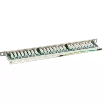 InLine Patchpanel Kat.6 24 Port 19 Zoll 0,5 HE Lichtgrau RAL7035