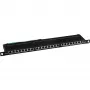 Patchfeld Cat.6 InLine 76224B 24 Port 19 Zoll 0,5HE Schwarz RAL9005