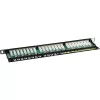 Patchfeld Cat.6 InLine 76224B 24 Port 19 Zoll 0,5HE Schwarz RAL9005