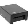 InLine Desktop-Konsolidierungspunktbox 4x Keystone RJ45, Metall, Schwarz RAL9005