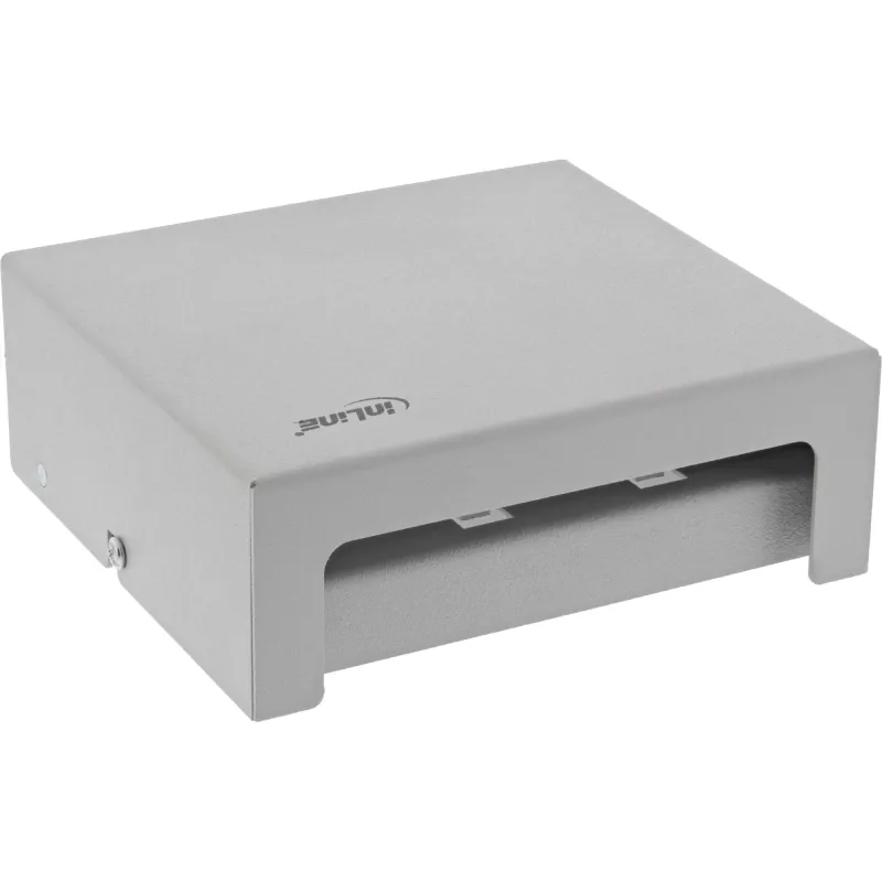 InLine Desktop Consolidation Point Box 6x Keystone RJ45, Metall, RAL7035