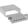 InLine Desktop Consolidation Point Box 6x Keystone RJ45, Metall, RAL7035