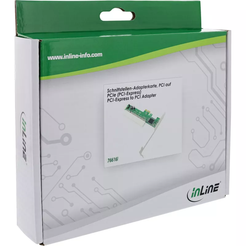 InLine PCI-Interface-Adapter auf PCIe-Schnittstellenkarte 76616I