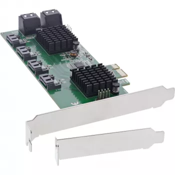InLine Schnittstellenkarte, 8x SATA 6Gb/s Controller, PCIe 2.0 (PCI Express)