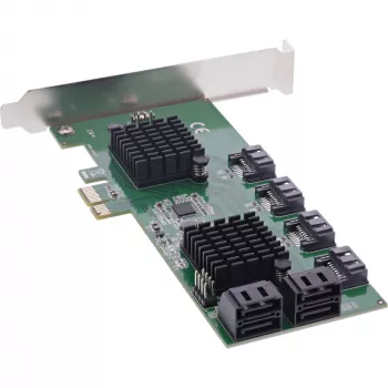 InLine Schnittstellenkarte, 8x SATA 6Gb/s Controller, PCIe 2.0 (PCI Express)