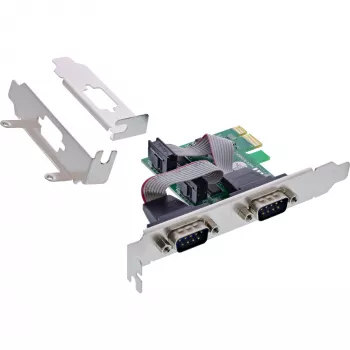 InLine Schnittstellenkarte 2x Seriell 9 Pin PCIe PCI-Express Male