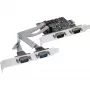 InLine Schnittstellenkarte 4 Port Seriell 9 Pin PCIe PCI-Express 76623C