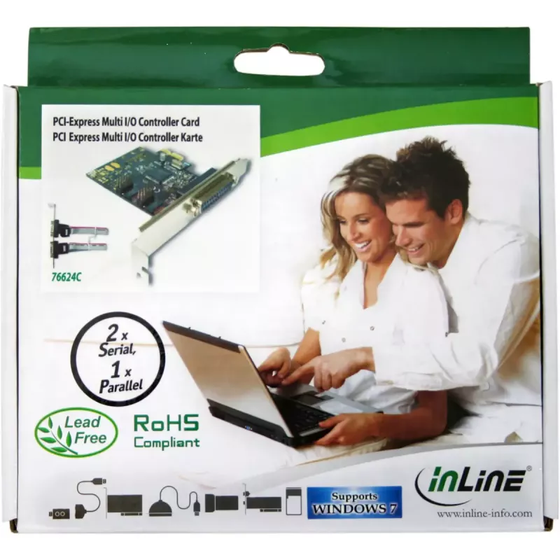 InLine Schnittstellenkarte 1 Port 25 Pin Parallel + 2 Ports 9 Pin Seriell PCIe