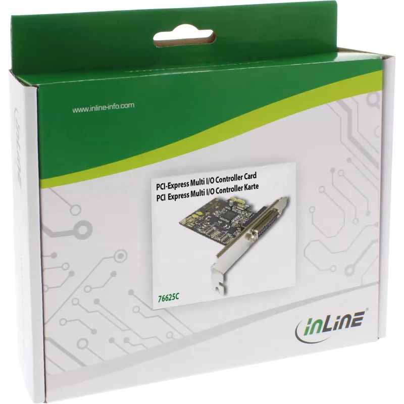 InLine Parallel-Port-Schnittstellenkarte ECP + EPP + SPP Controller PCI-E