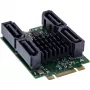 InLine 76660U interne SATA-Schnittstellenkarte M.2 auf SATA 6 Gbit/s
