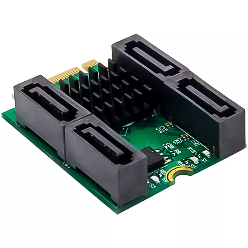 InLine 76660U interne SATA-Schnittstellenkarte M.2 auf SATA 6 Gbit/s