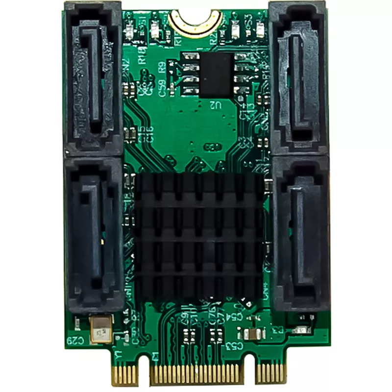 InLine 76660U interne SATA-Schnittstellenkarte M.2 auf SATA 6 Gbit/s