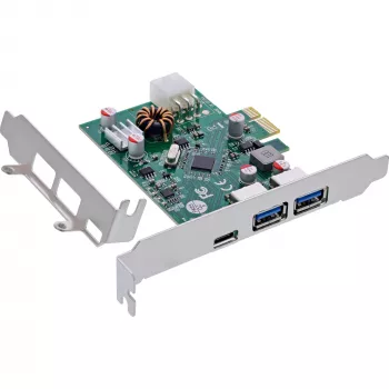 InLine 76661M Schnittstellenkarte/Adapter Intern USB 3.2 Gen 1 (3.1 Gen 1), USB Typ-C