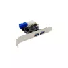 InLine 2+2 Ports USB 3.2 Gen.1 Host Controller, PCIe, mit SATA-Stromversorgung + LP-Blende