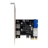 InLine 2+2 Ports USB 3.2 Gen.1 Host Controller, PCIe, mit SATA-Stromversorgung + LP-Blende