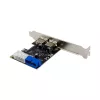 InLine 2+2 Ports USB 3.2 Gen.1 Host Controller, PCIe, mit SATA-Stromversorgung + LP-Blende