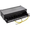 InLine Patch Panel Cat.6A Tisch-/Wandmontage 8 Port schwarz RAL9005