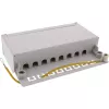 InLine Patchpanel Cat.6A Tisch-/Wandmontage 8 Ports lichtgrau RAL7035