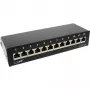 InLine Patch Panel Cat.6A Tisch-/Wandmontage 12 Port schwarz RAL9005