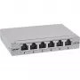 InLine Patchpanel Kat.6A 0,5HE 6-Port, Tisch/Wand/Schiene, grau mit Staubschutz